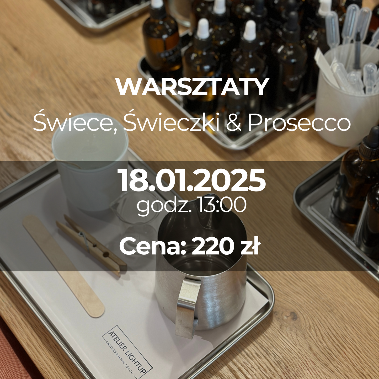 Świece, świeczki & Prosecco | Warsztaty robienia i zdobienia świec,  18.01. godz. 13:00