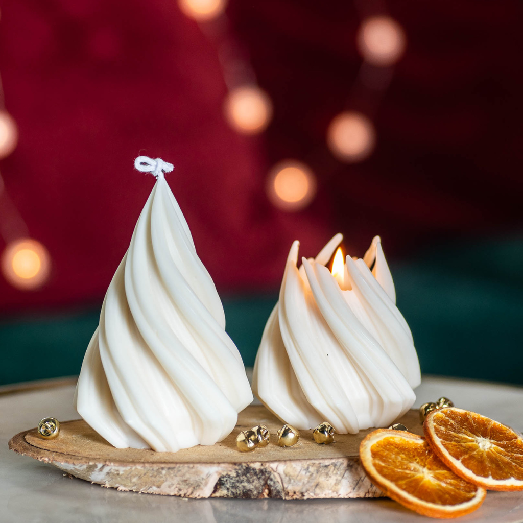 Świeca Choinka - Swirl