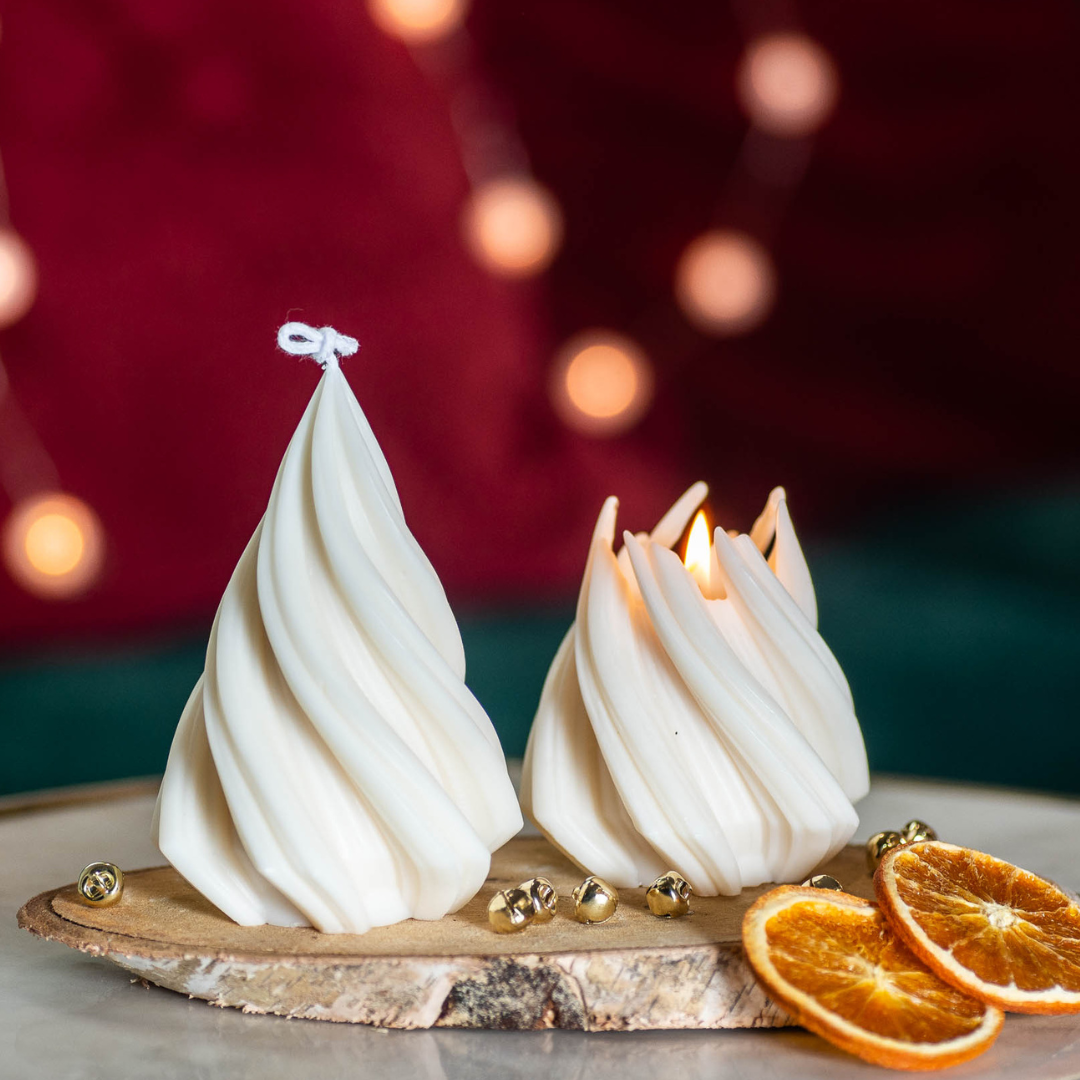 Świeca Choinka - Swirl