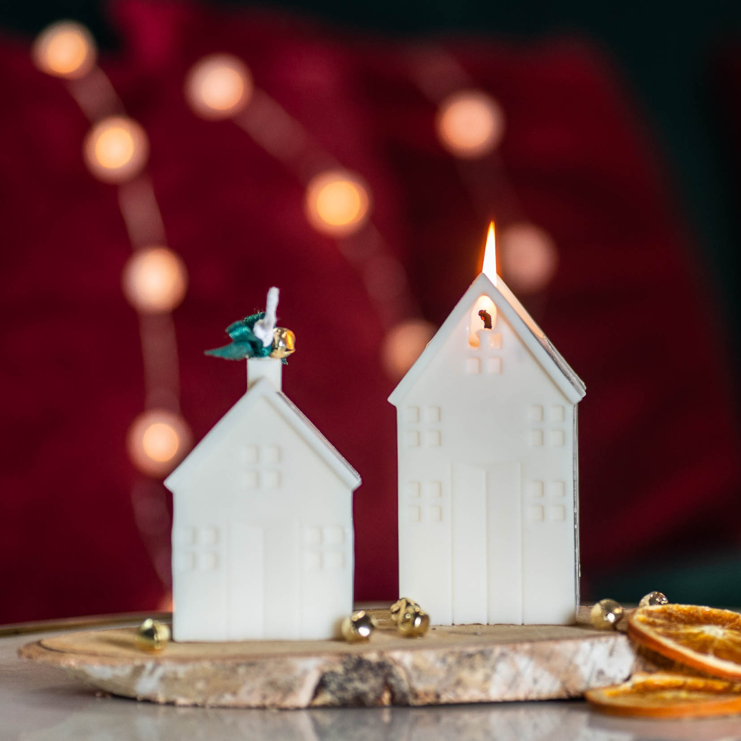 Zestaw świec Domki (Duży + Mały)