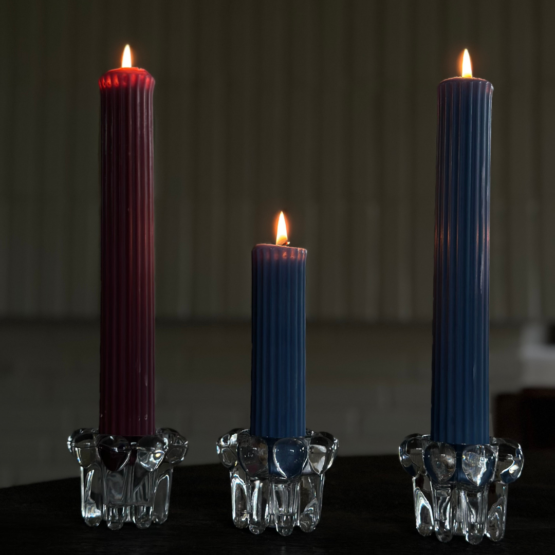 Świeca Pillar Ribbed Wysokie - 2 szt.
