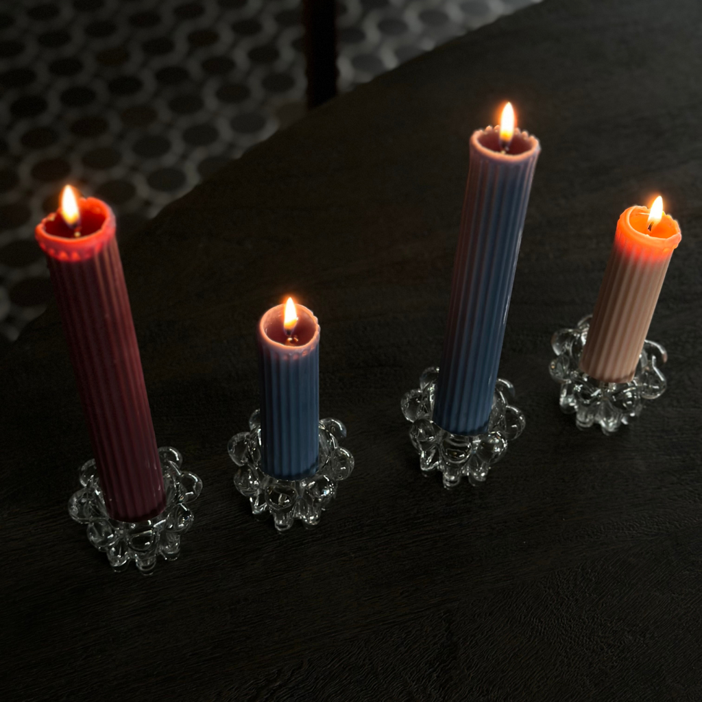 Świeca Pillar Ribbed - 2 szt.