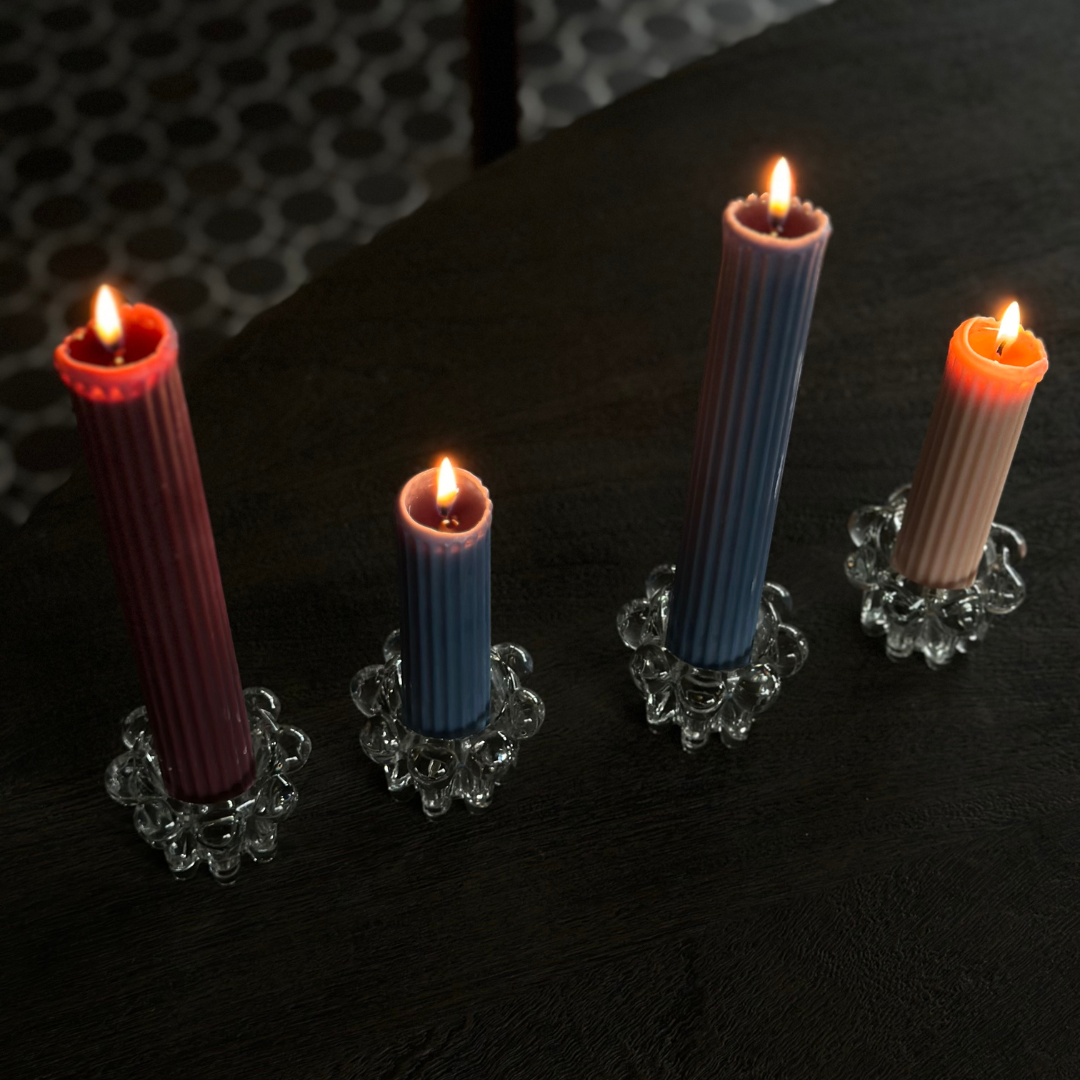 Świeca Pillar Ribbed - 2 szt.